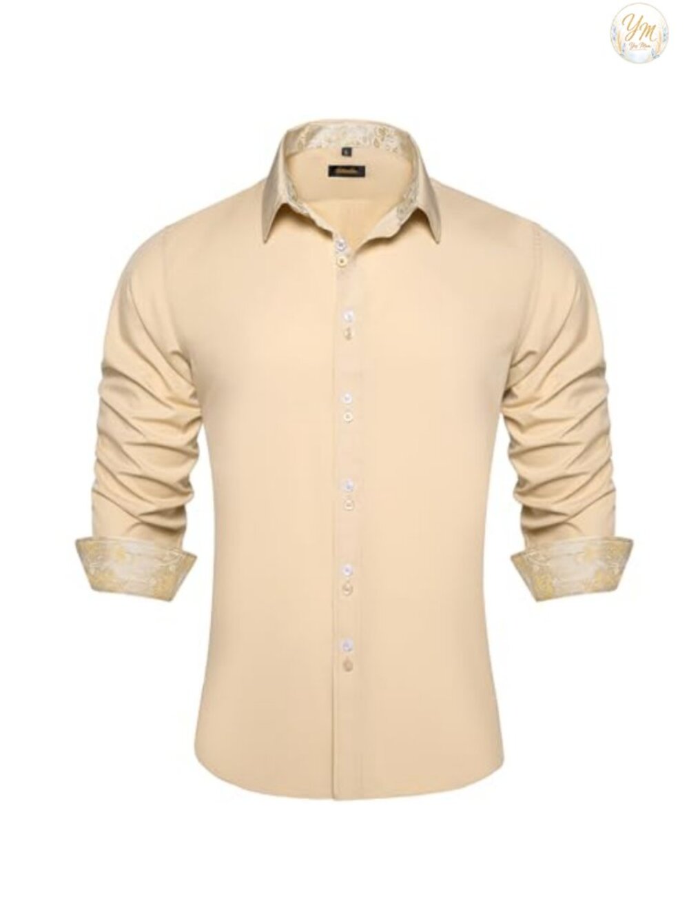 Men's Long Sleeve Button Down Dress Shirt Regular Fit Business Party
